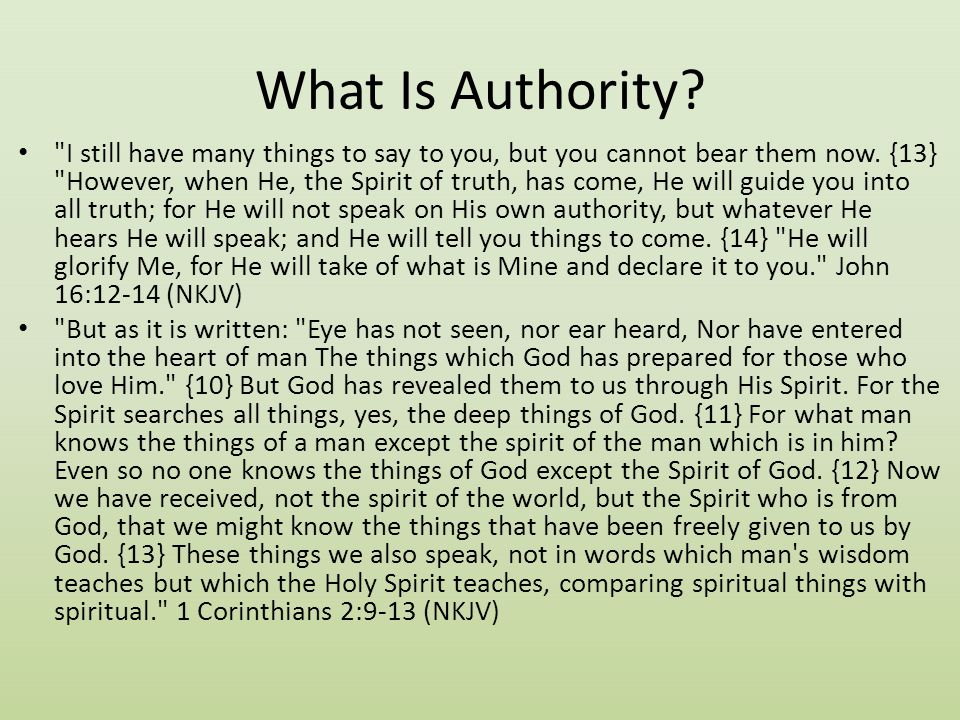 What Is Authority