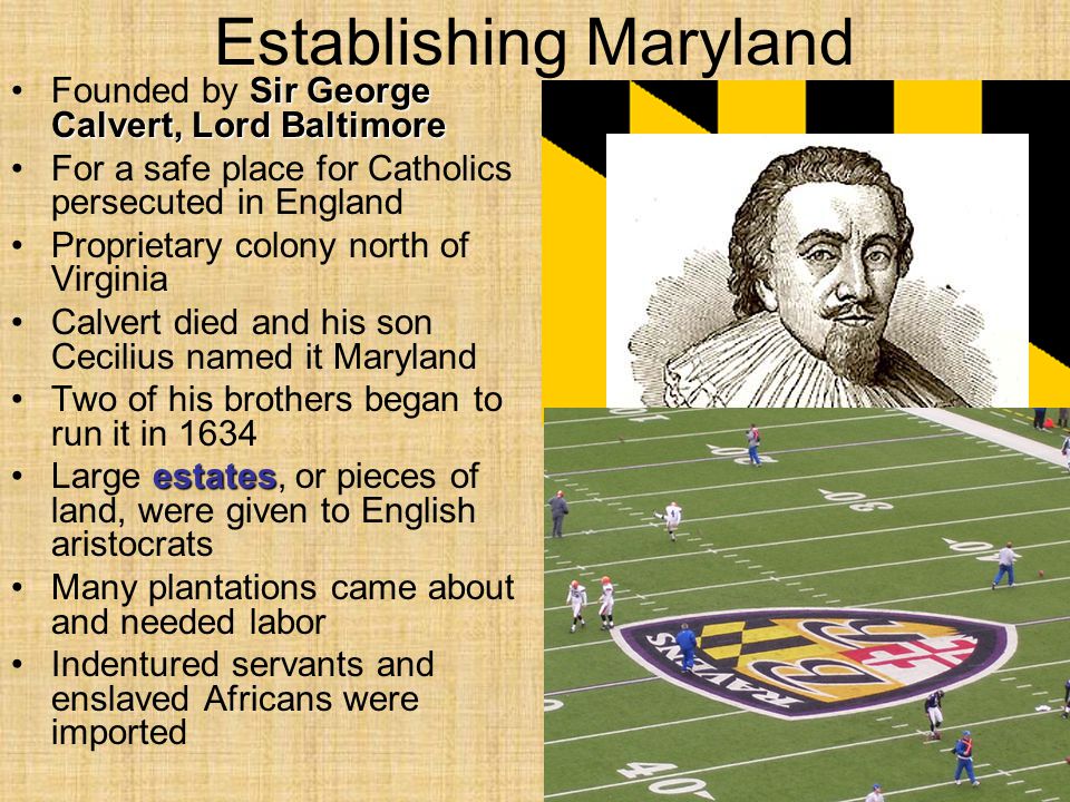 Establishing Maryland