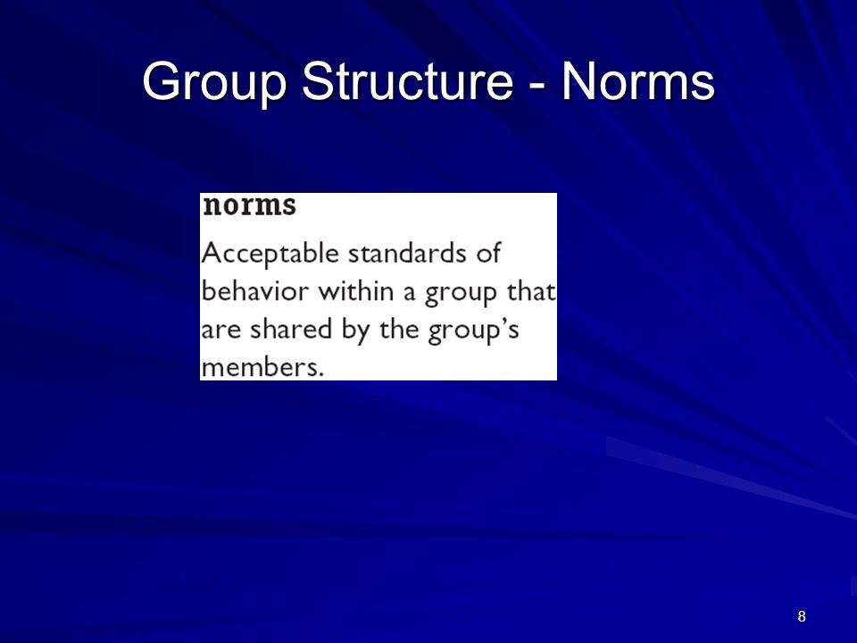 Group Structure - Norms