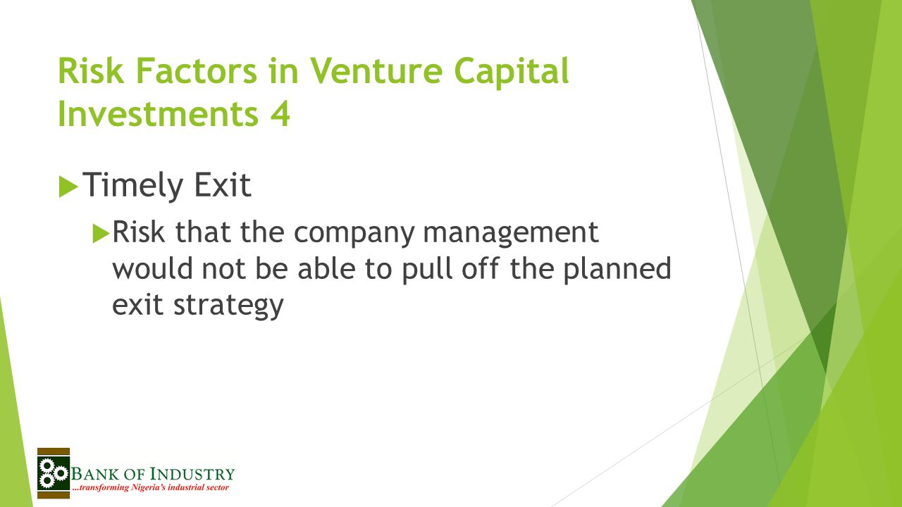 Risk Factors in Venture Capital Investments 4