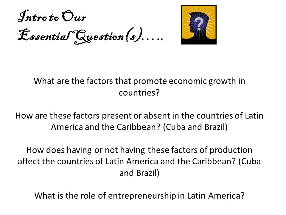 Intro to Our Essential Question(s)…..