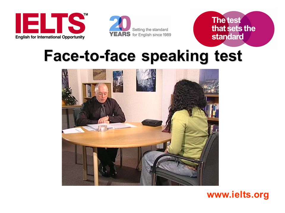 Face-to-face speaking test