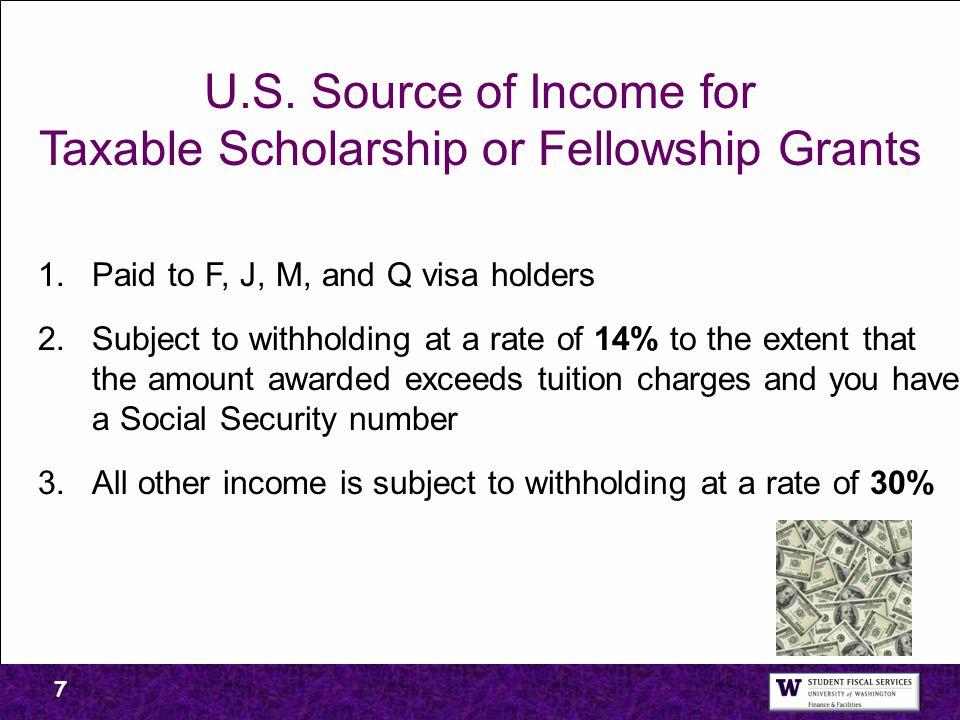 Taxable Scholarship or Fellowship Grants