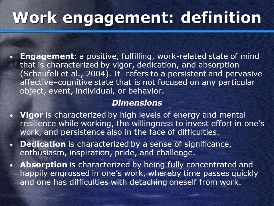 Burnout, Work Engagement and Performance - ppt download