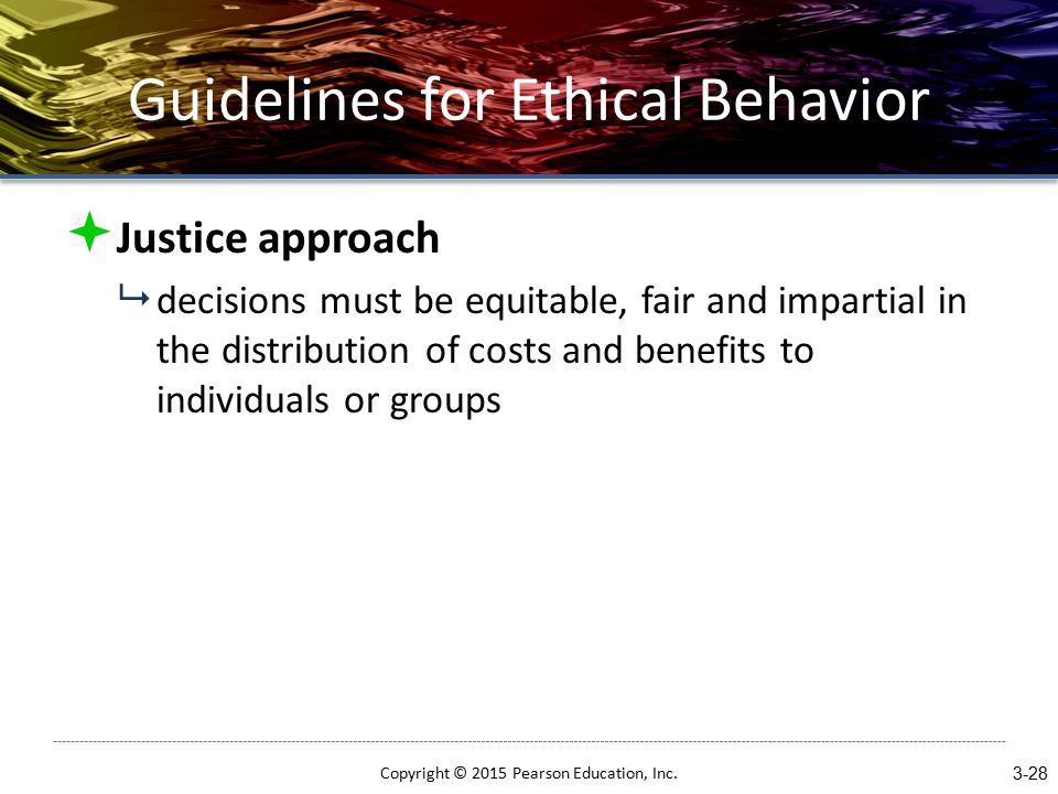 Guidelines for Ethical Behavior