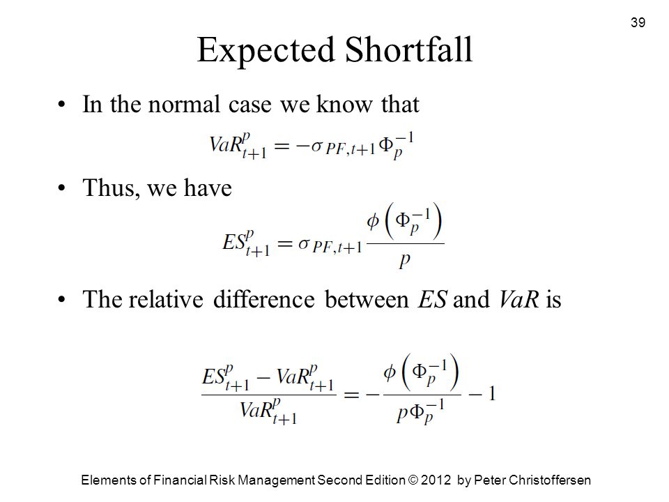 Historical Simulation, Value-at-Risk, and Expected Shortfall - ppt video  online download