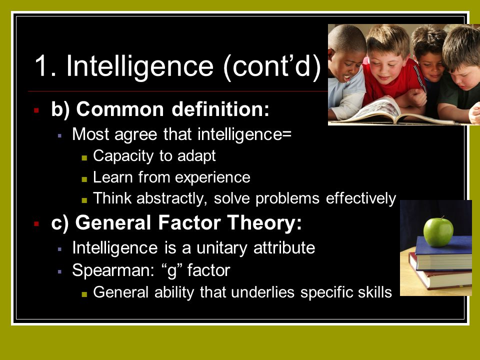 unitary theory of intelligence