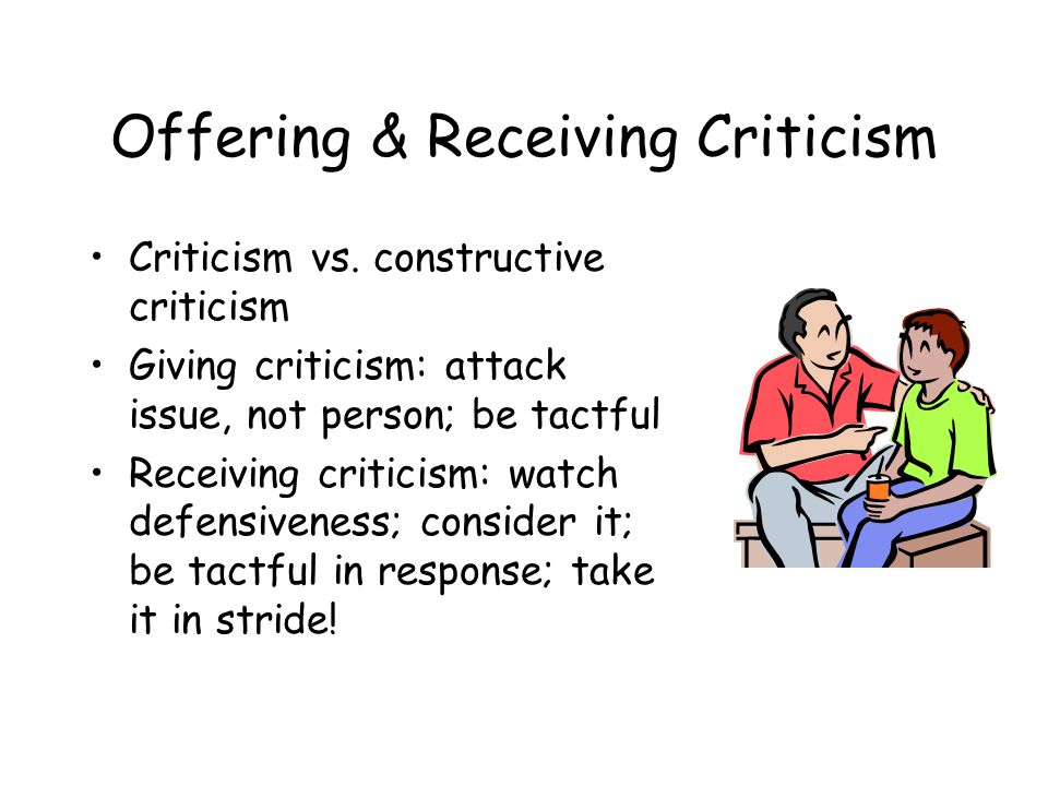 Offering & Receiving Criticism