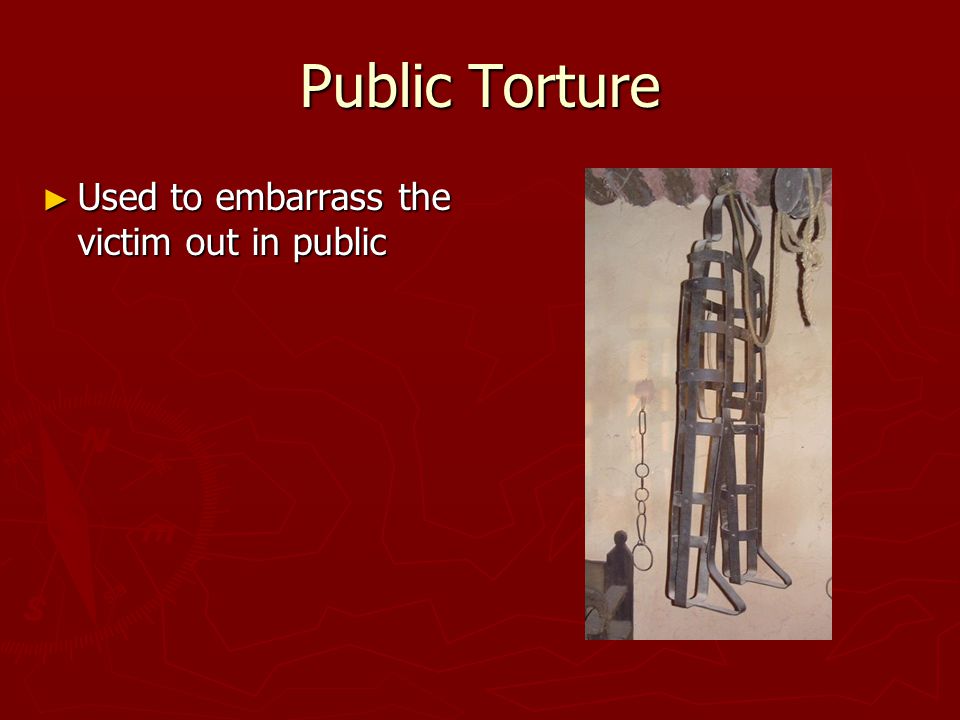 Presentation on theme: "Medieval Torture."