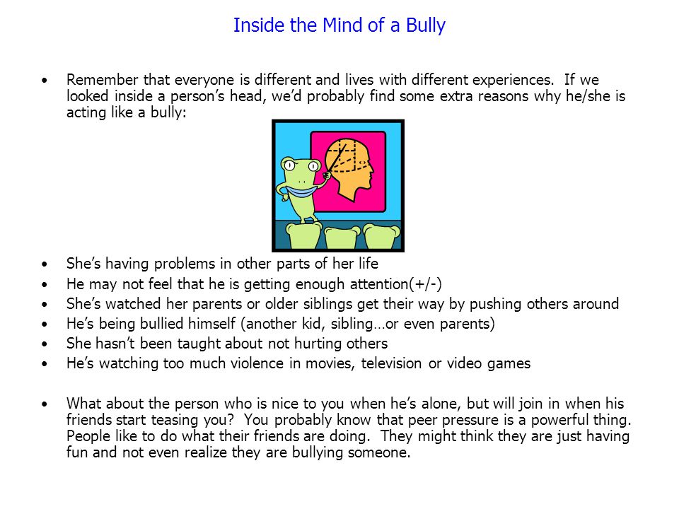 Inside the Mind of a Bully