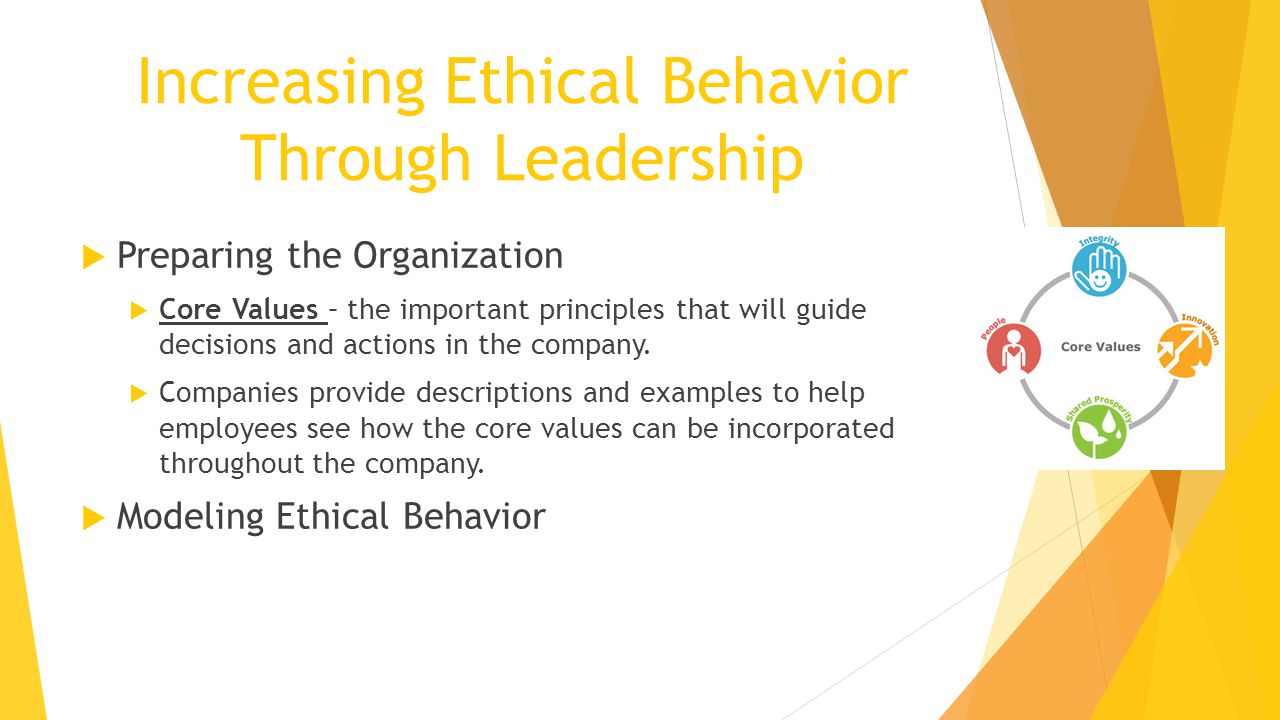 Increasing Ethical Behavior Through Leadership