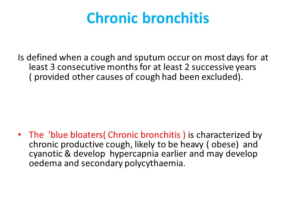 Chronic Bronchitis And Copd Prognosis Perokok O