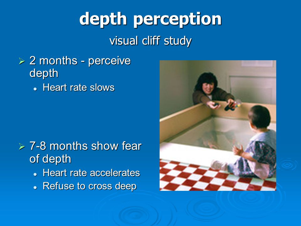 depth perception visual cliff study