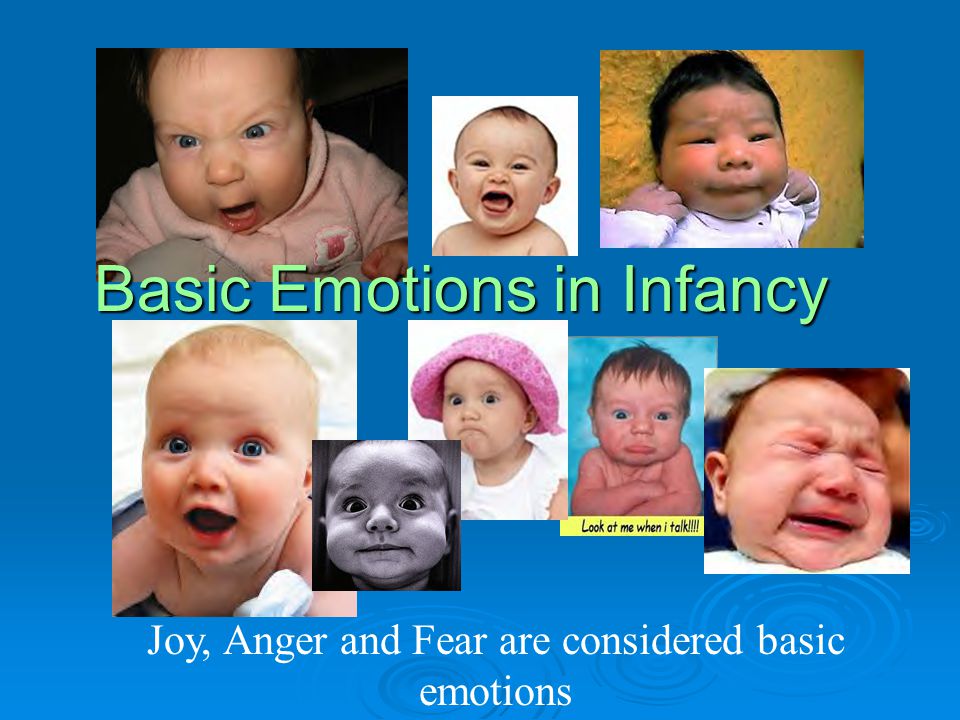 Joy, Anger and Fear are considered basic emotions