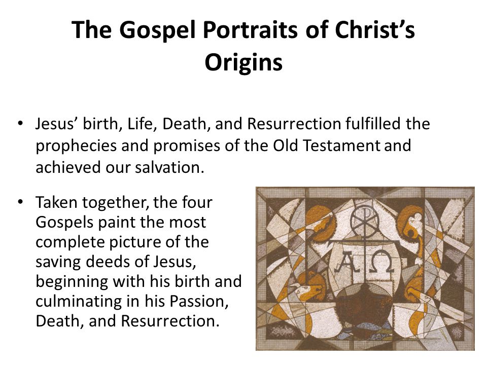 The Gospel Portraits of Christ’s Origins