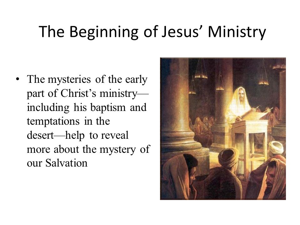 The Beginning of Jesus’ Ministry