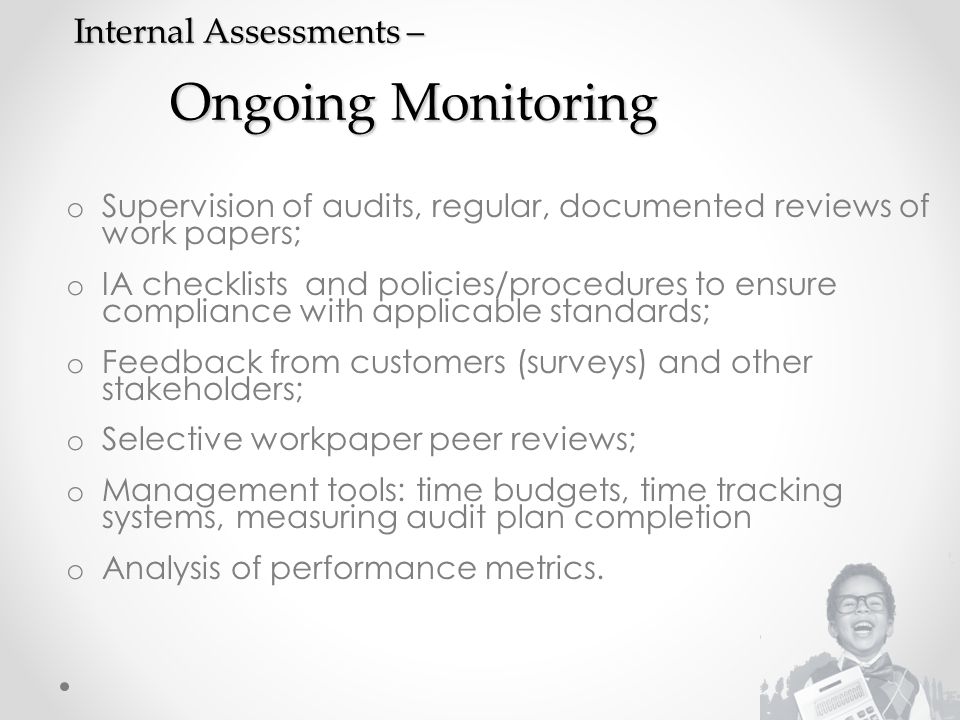 Internal Assessments – Ongoing Monitoring