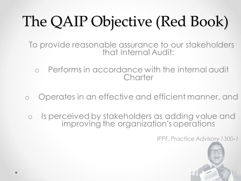 The QAIP Objective (Red Book)