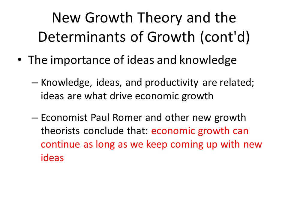 growth theory definition