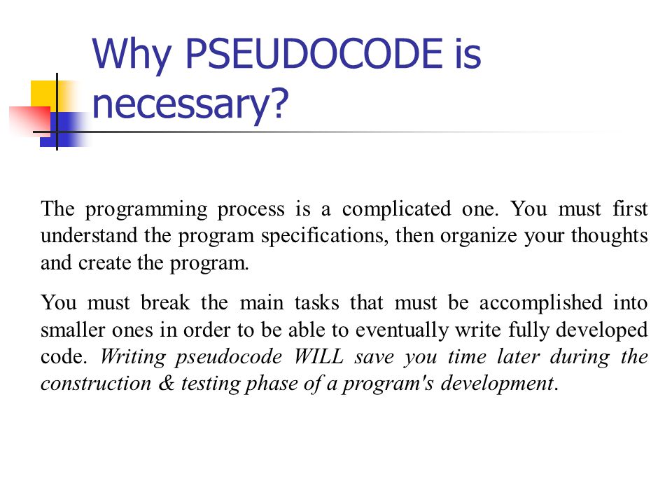 PSEUDOCODE & FLOW CHART - ppt video online download