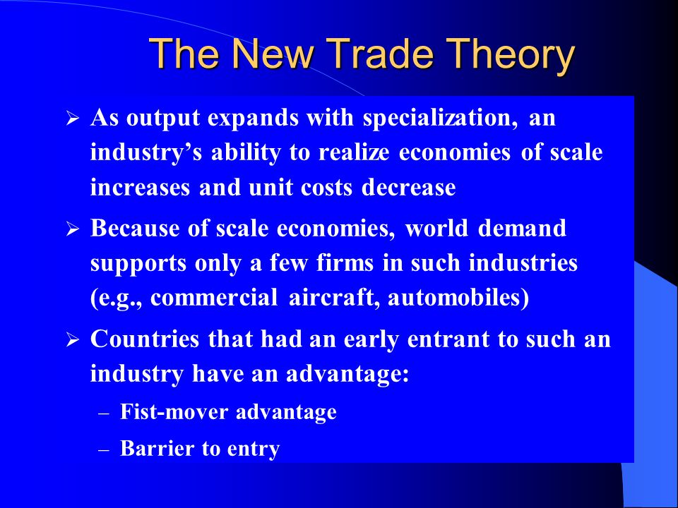 new trade theory definition