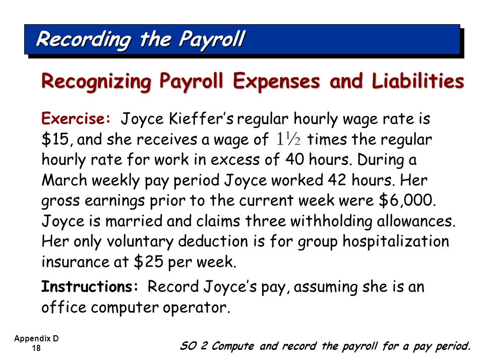 Recognizing Payroll Expenses and Liabilities