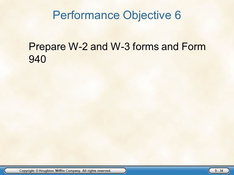 Performance Objective 6