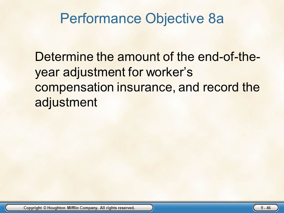 Performance Objective 8a