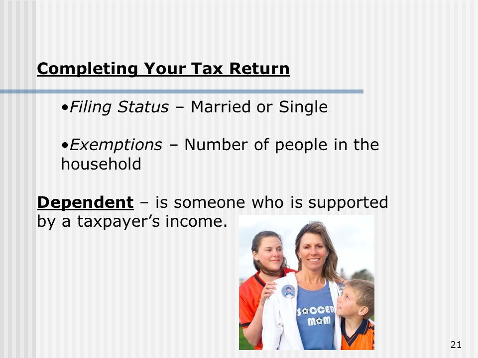 Completing Your Tax Return