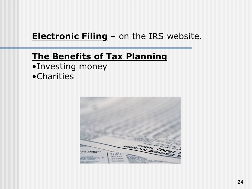 Electronic Filing – on the IRS website.