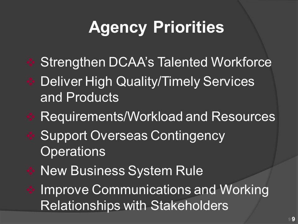 Agency Priorities Strengthen DCAA’s Talented Workforce