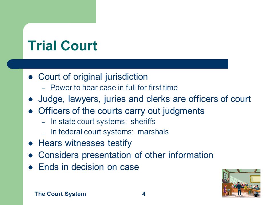 Trial Court Court of original jurisdiction