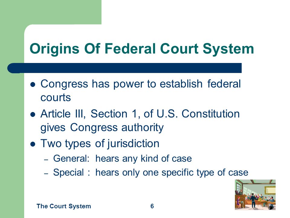 Origins Of Federal Court System