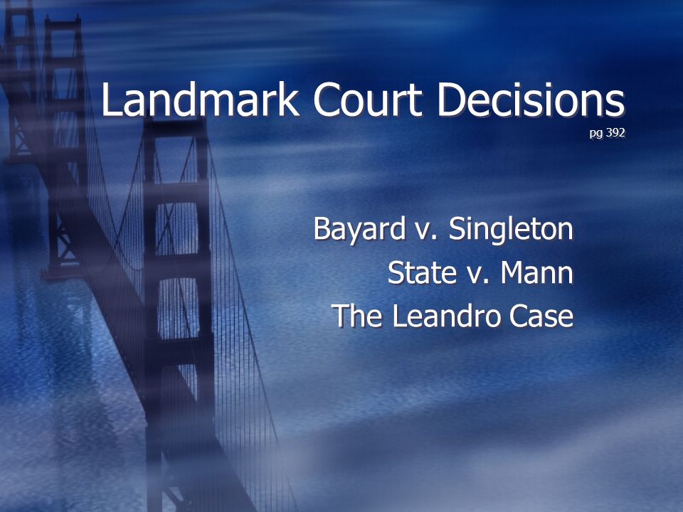 Landmark Court Decisions pg 392