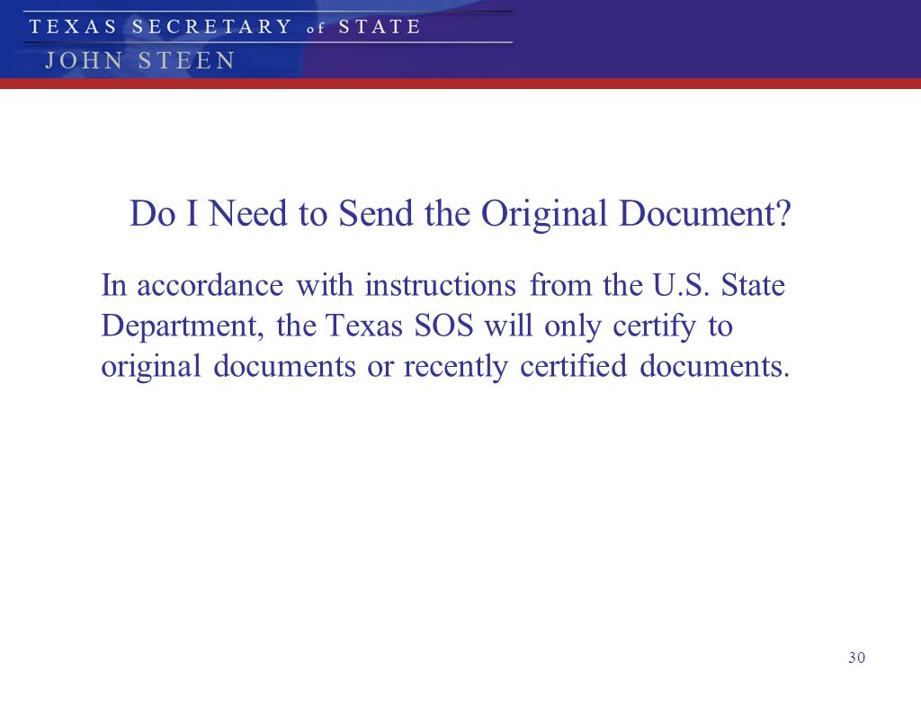 Do I Need to Send the Original Document