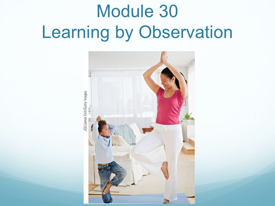 Module 30 Learning by Observation