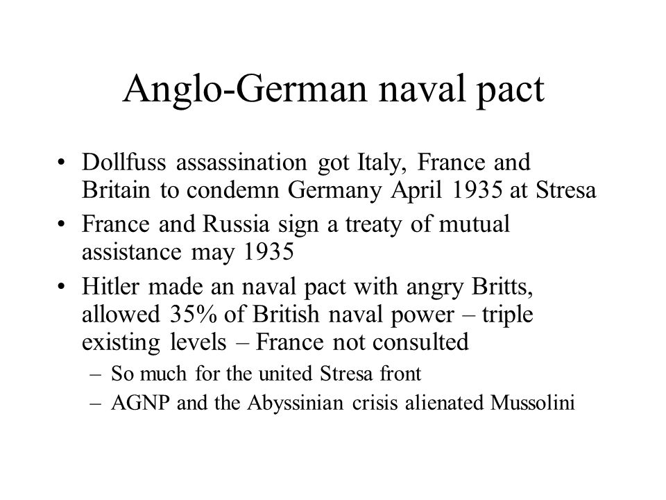 Anglo-German naval pact