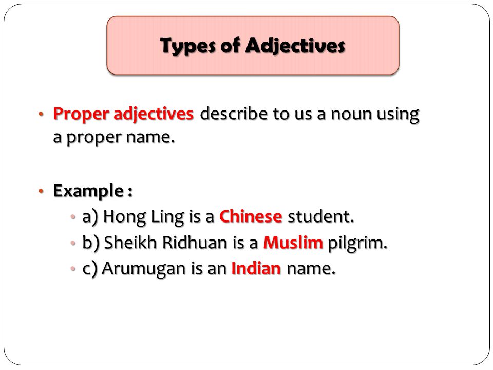 What Is Adjective With Example