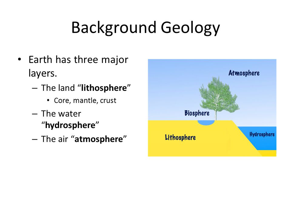 Background Geology Earth has three major layers.