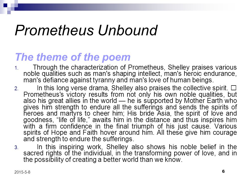 prometheus poem analysis