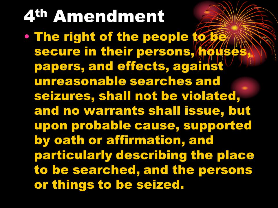 4th Amendment