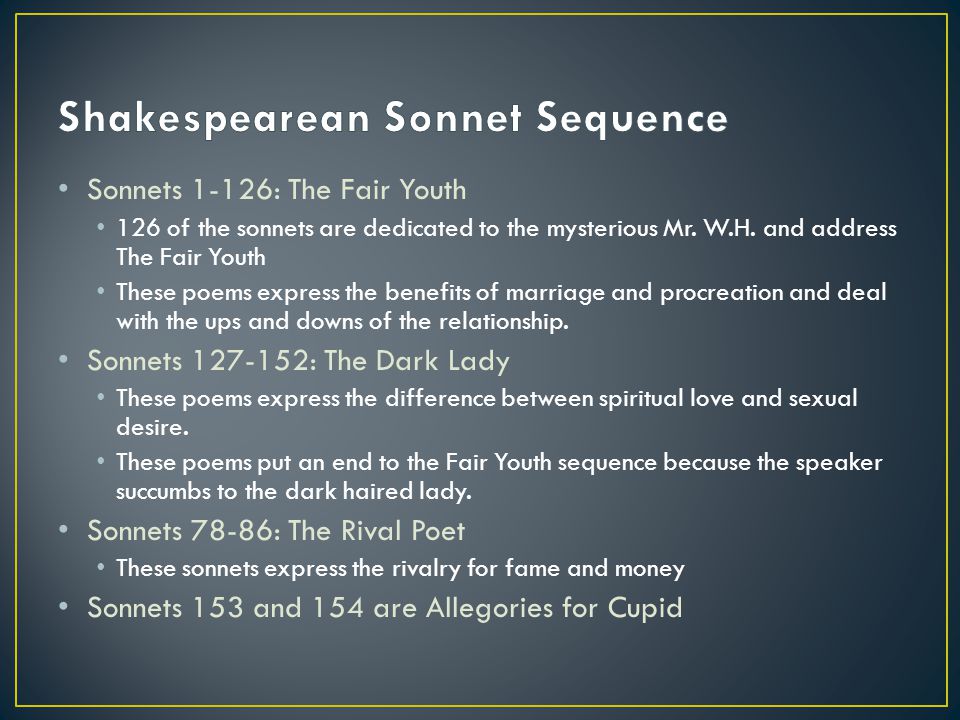 Sonnets: Sonnetto meaning little song - ppt download