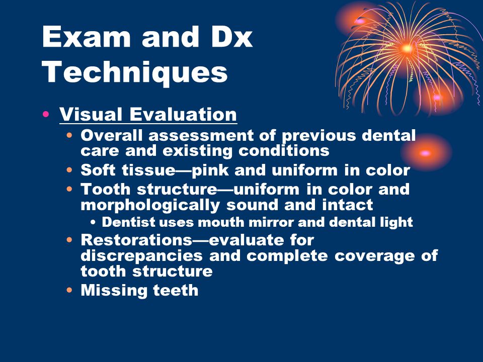 Exam and Dx Techniques Visual Evaluation