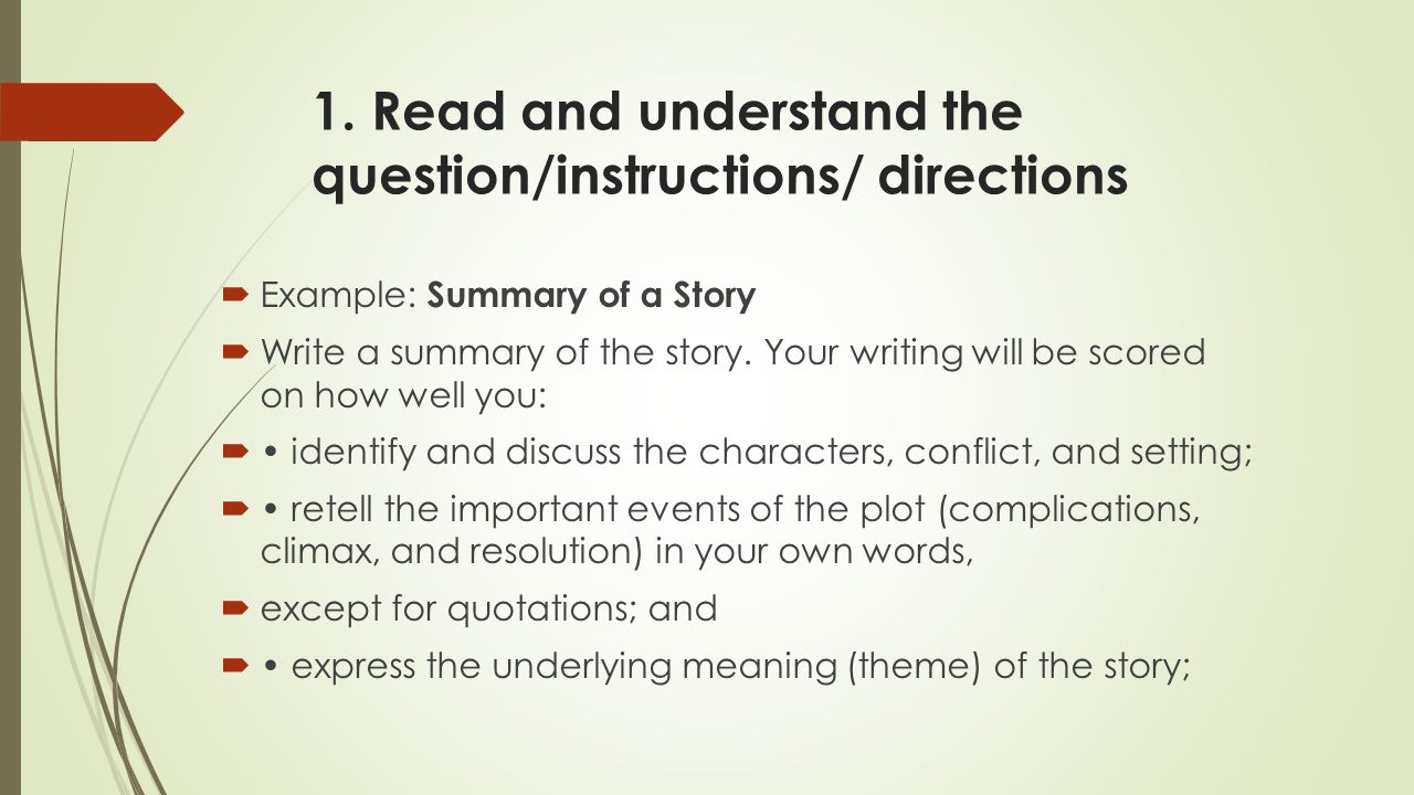 Steps to Write Summary of Story - ppt video online download