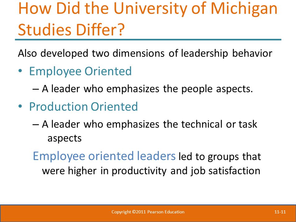How Did the University of Michigan Studies Differ