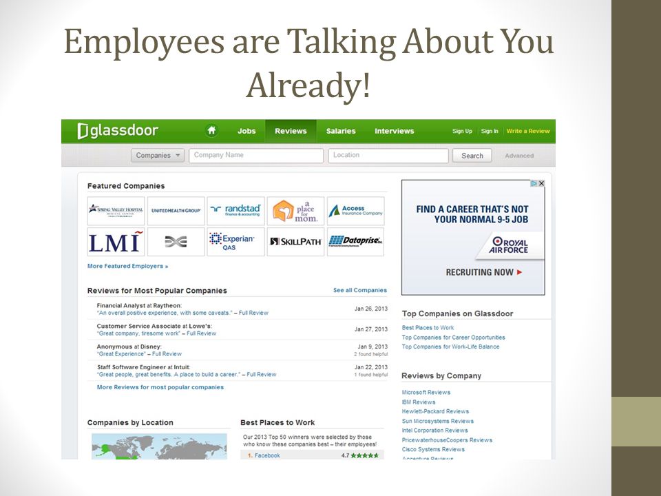Employees are Talking About You Already!