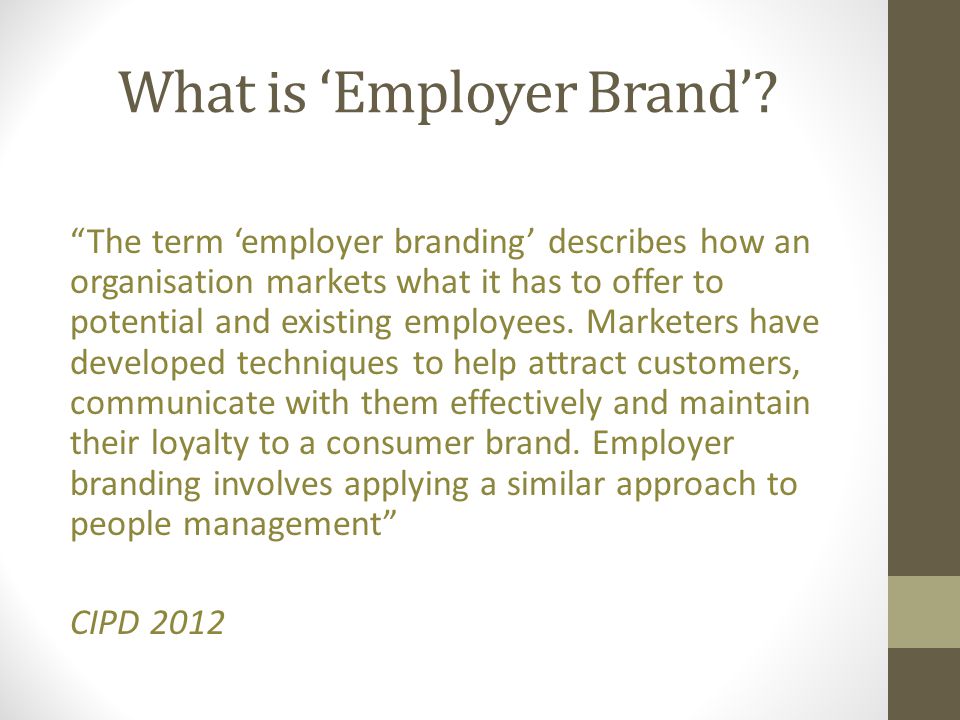 What is ‘Employer Brand’
