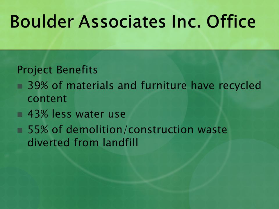 Boulder Associates Inc. Office