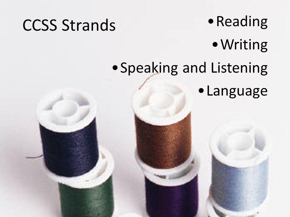 CCSS Strands Reading Writing Speaking and Listening Language Reading