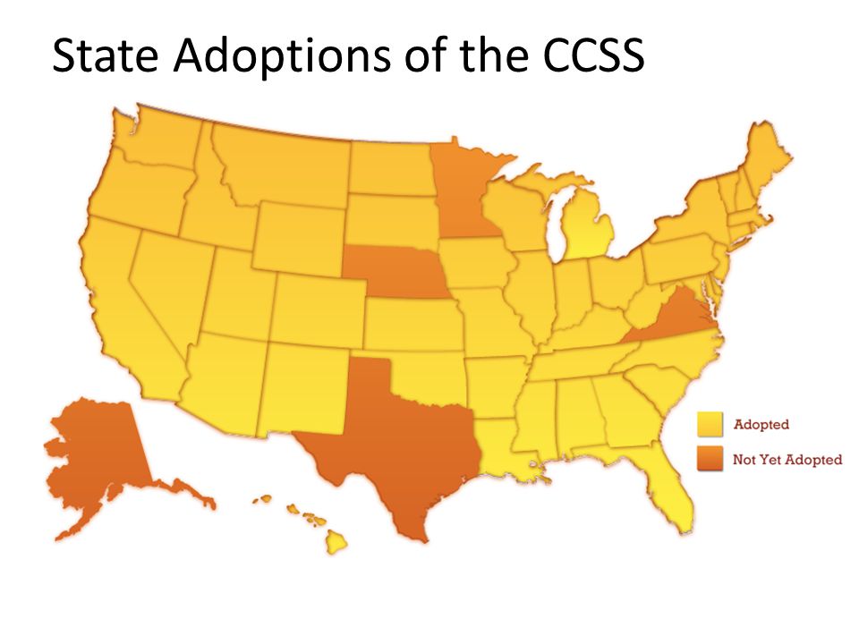 State Adoptions of the CCSS